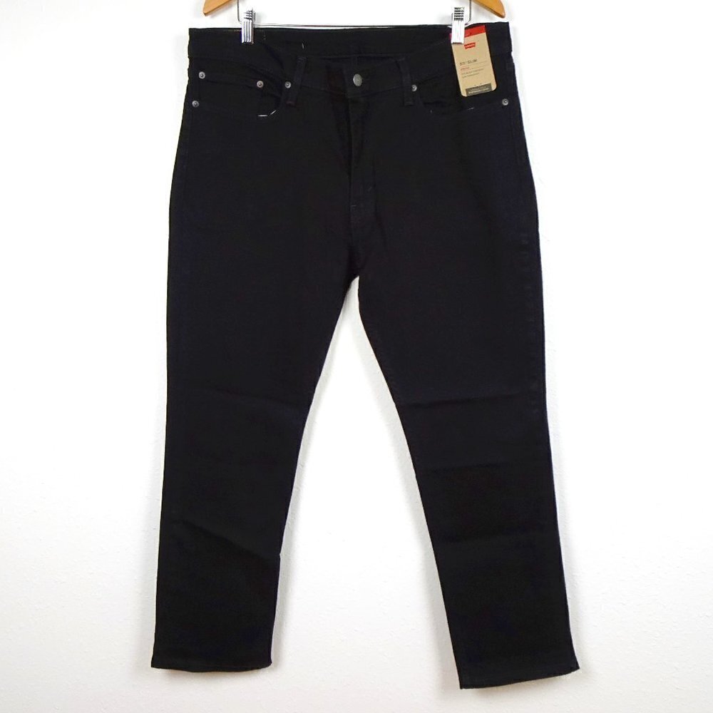 Levi's 511 Slim Jeans Men's Size 38x30 Black Denim Stretch
